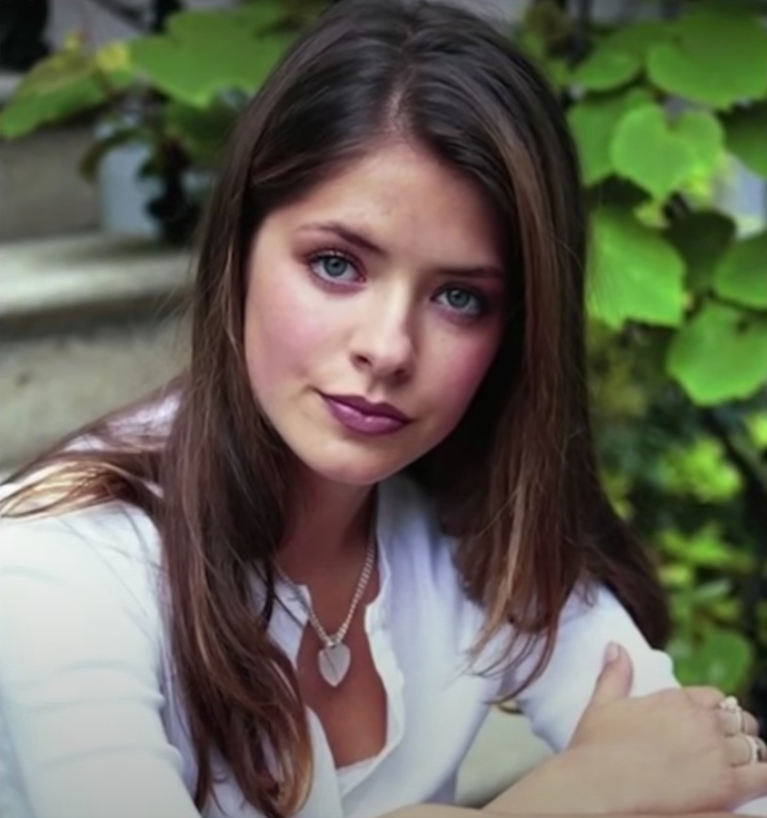 Holly Willoughby with brown hair