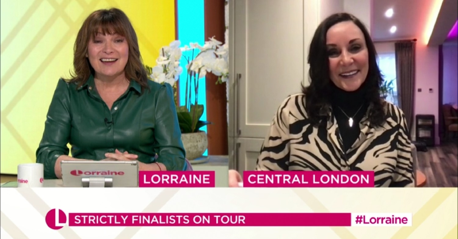 lorraine kelly and shirley ballas discuss strictly tour