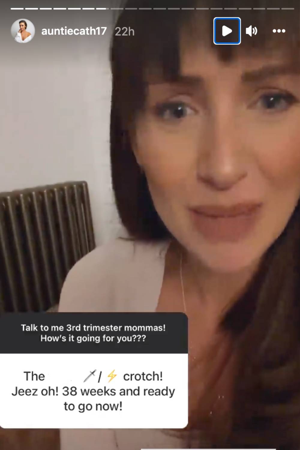 Pregnant Catherine Tyldesley opens up about side effects 