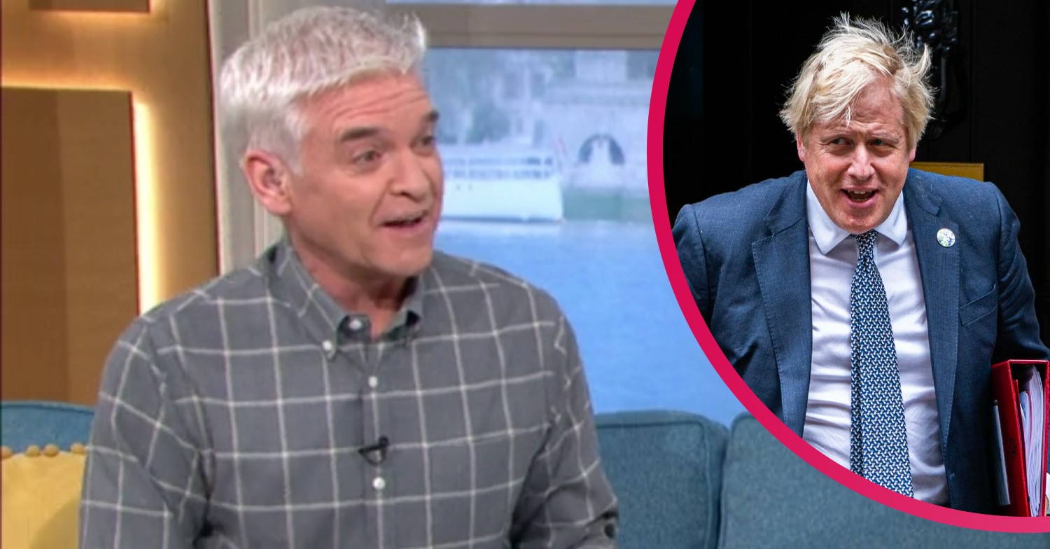 boris johnson and phillip schofield on this morning today