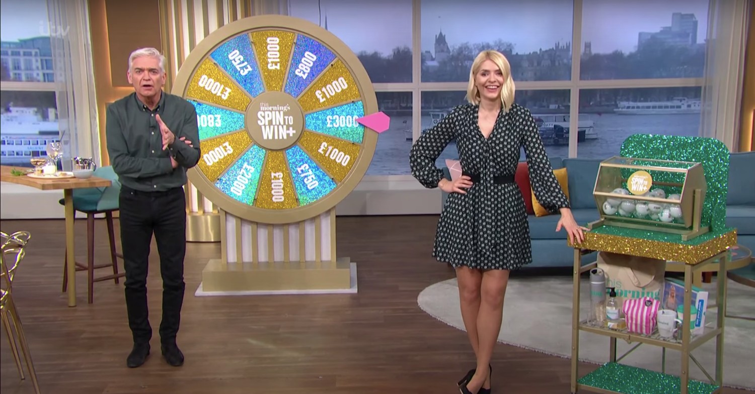 Spin to Win Holly Willoughby and Philip Schofield