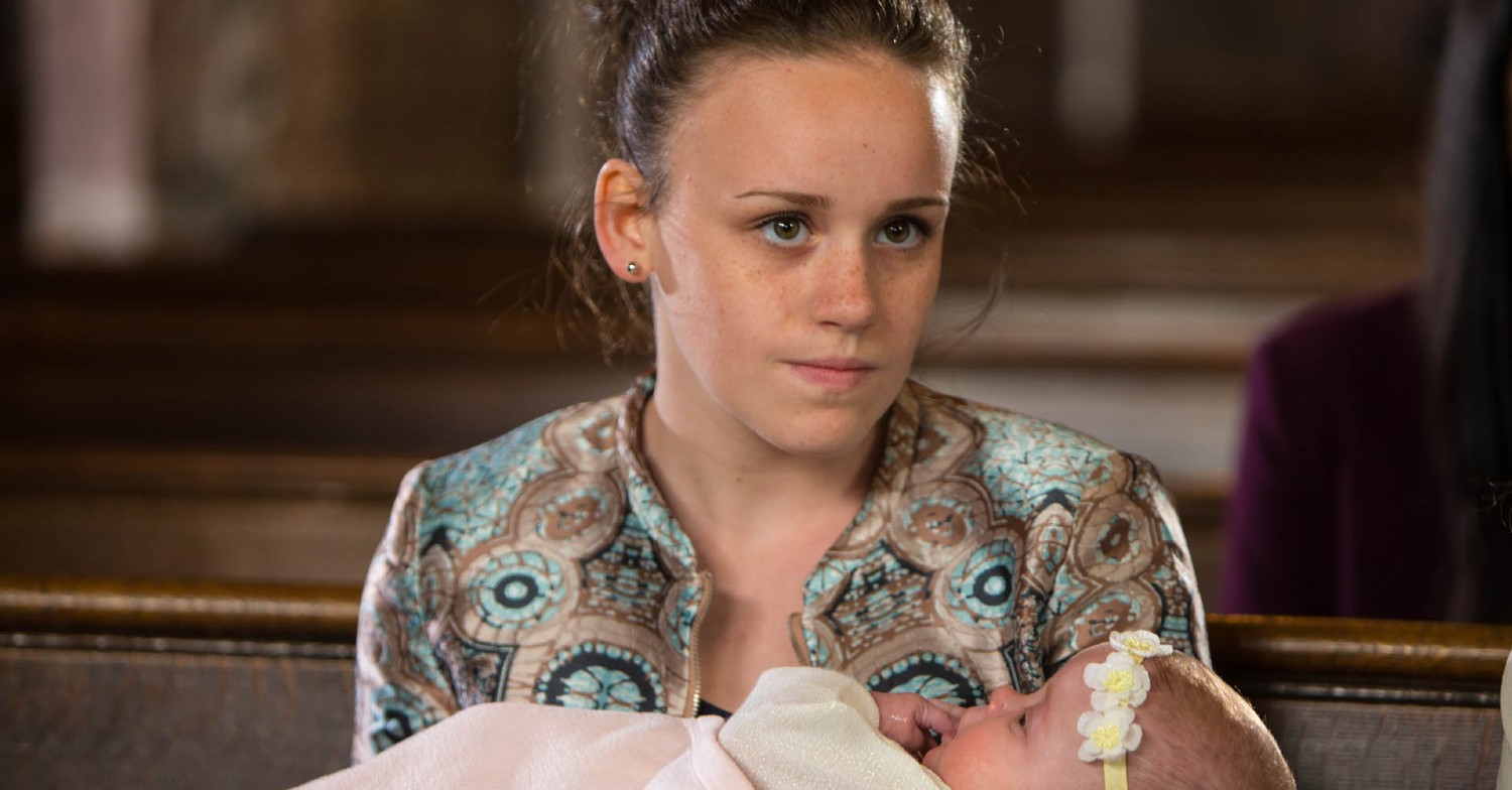 Faye barely ever mentions her daughter Miley in Coronation Street (Credit: ITV)