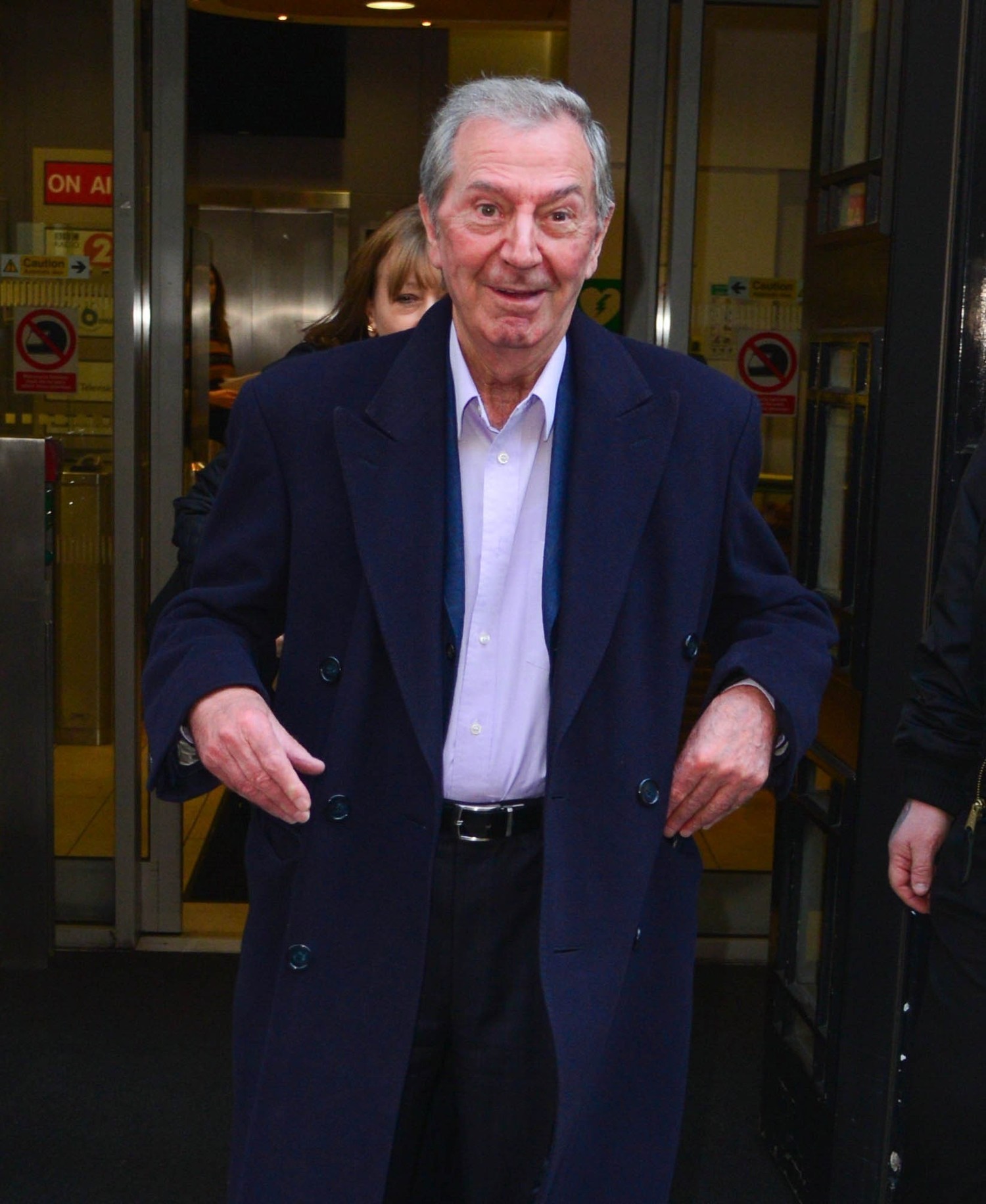 Des O'Connor smiling on a night out