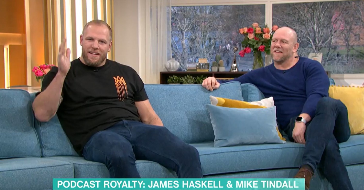 James Haskell speaking to Alison Hammond on This Morning