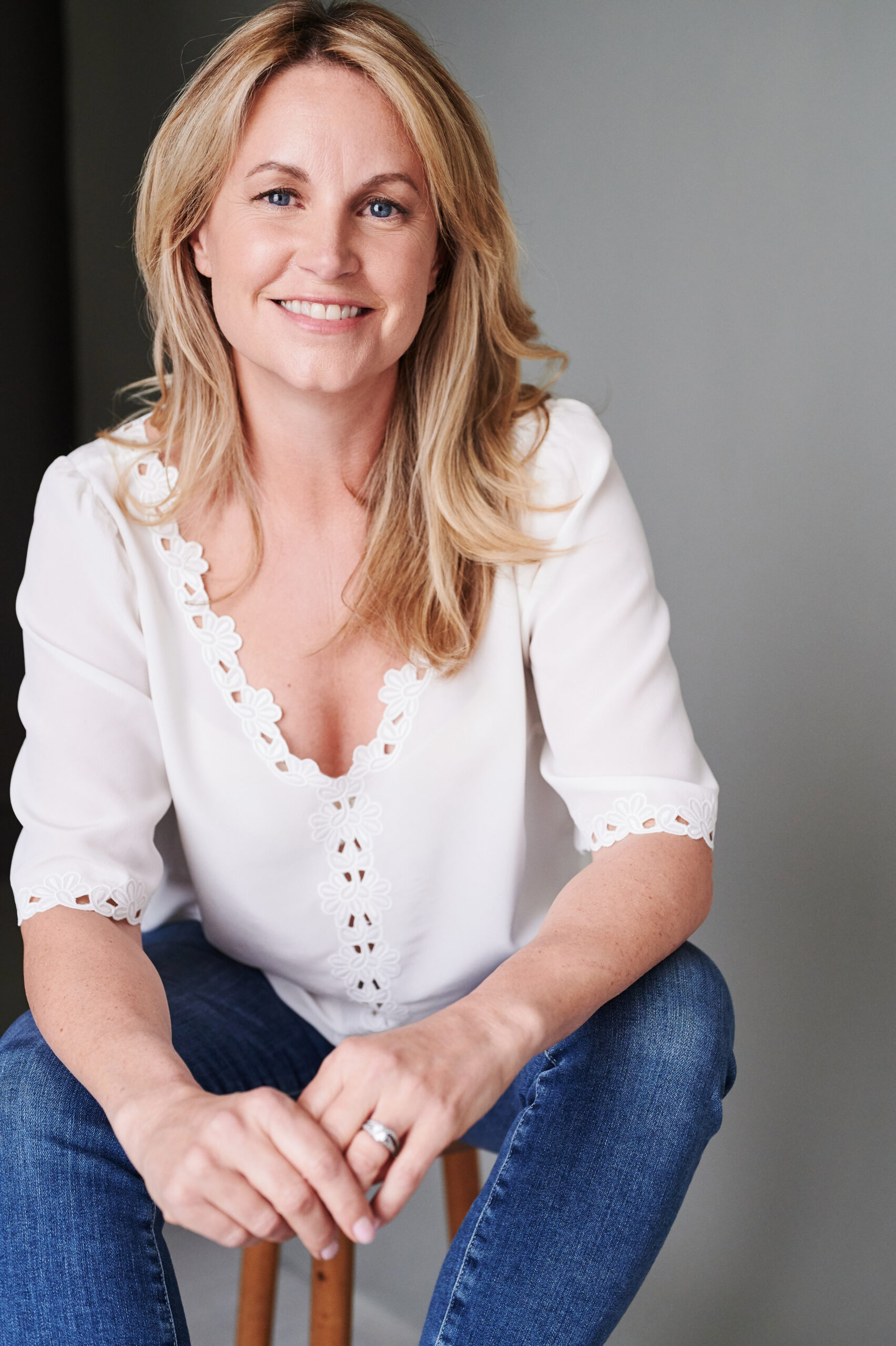 Kim Medcalf is returning to the Square as Sam Mitchell. (Credit: Ruth Crafer/BBC)