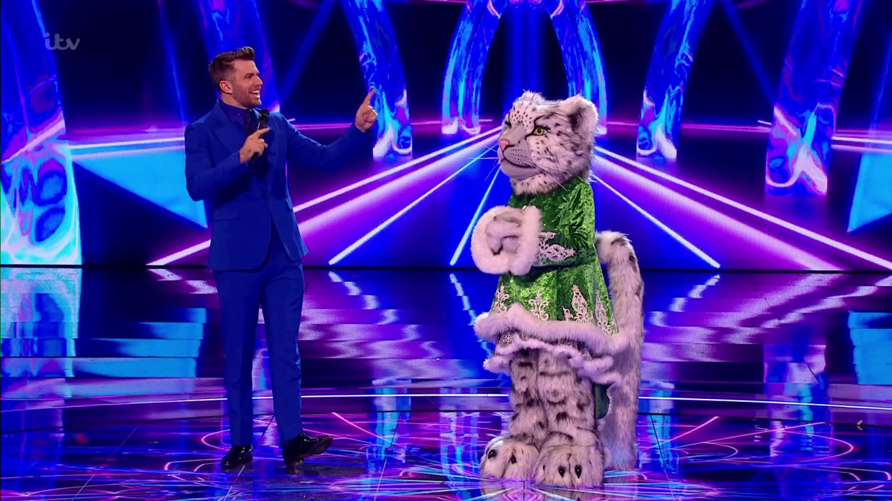 Gloria was the second contestant to be 'unmasked'. (Credit: ITV)