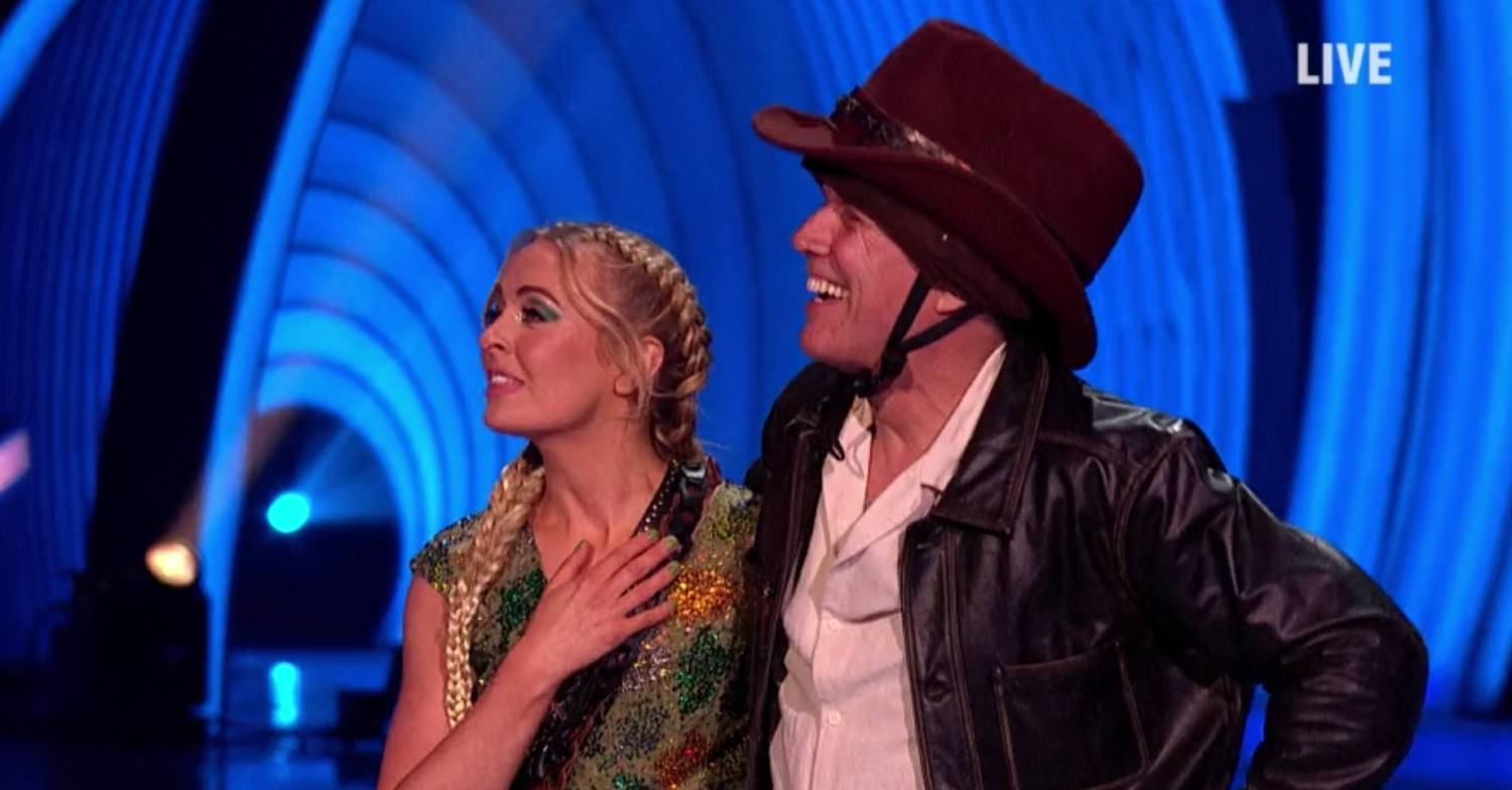 Bez was delighted with his scores of 4.5 on dancing on ice