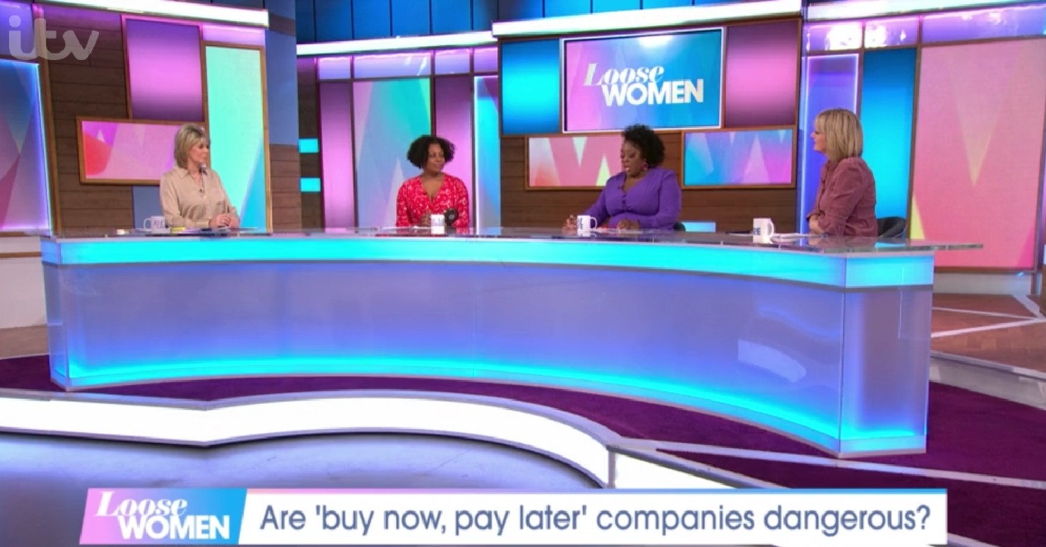 Ruth Langsford with her fellow panellists on Loose Women