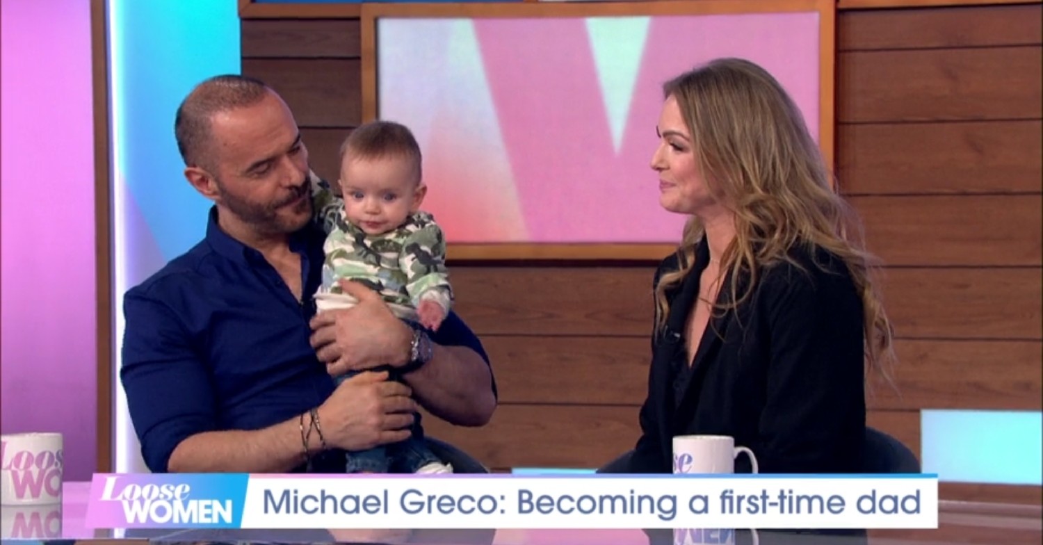 Michael Greco brings son to Loose Women