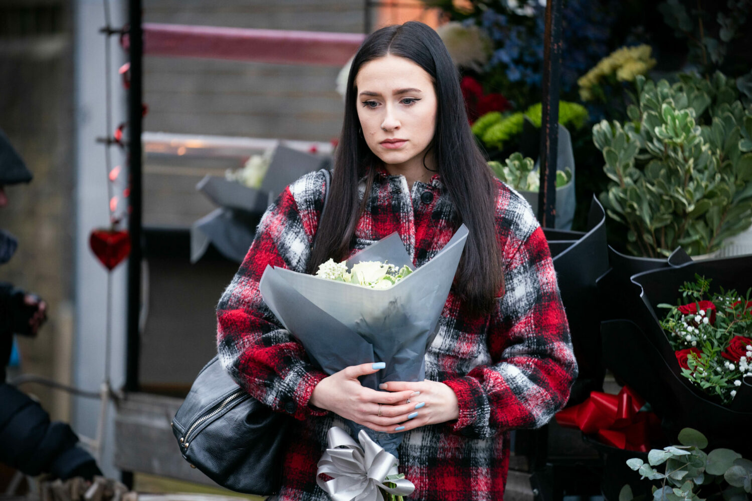 EastEnders 14 Feb Dotty is upset as she lays flowers for Nick's anniversary