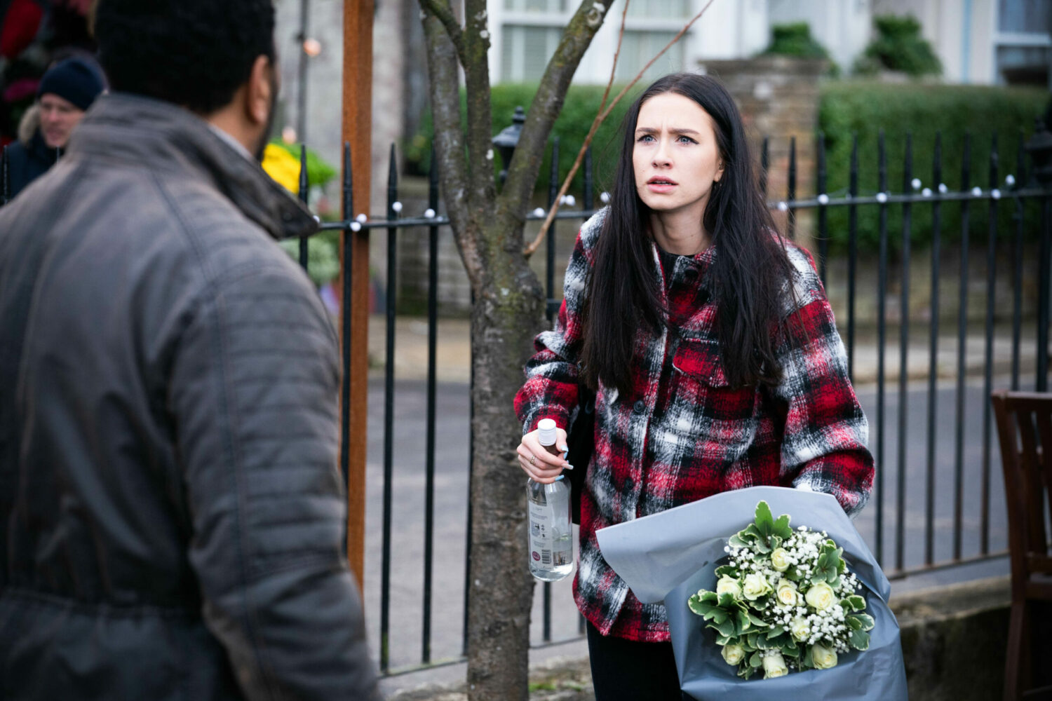 EastEnders Feb 14 Dotty drunkenly hurls abuse at Mitch and Rocky