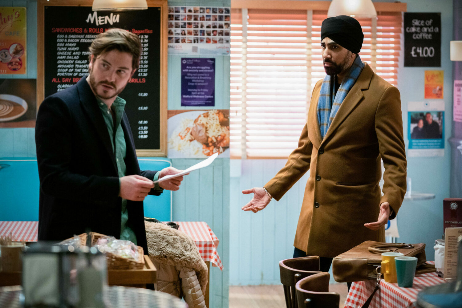 EastEnders Feb 18 Kheerat gifts Gray some whiskey but swiftly sends another email to see his reaction.