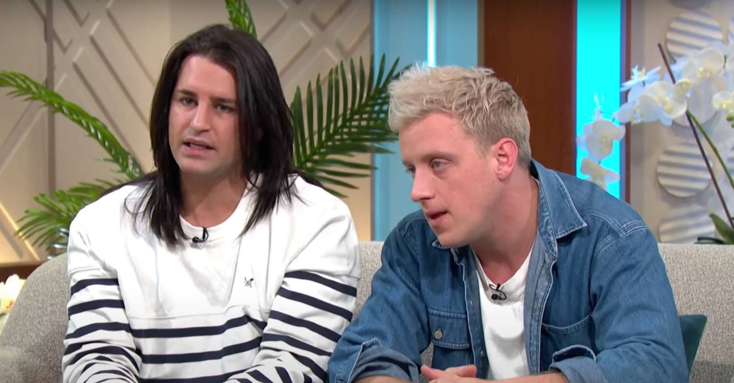 Ollie Locke and his husband Gareth, who shared the same surname before they got hitched