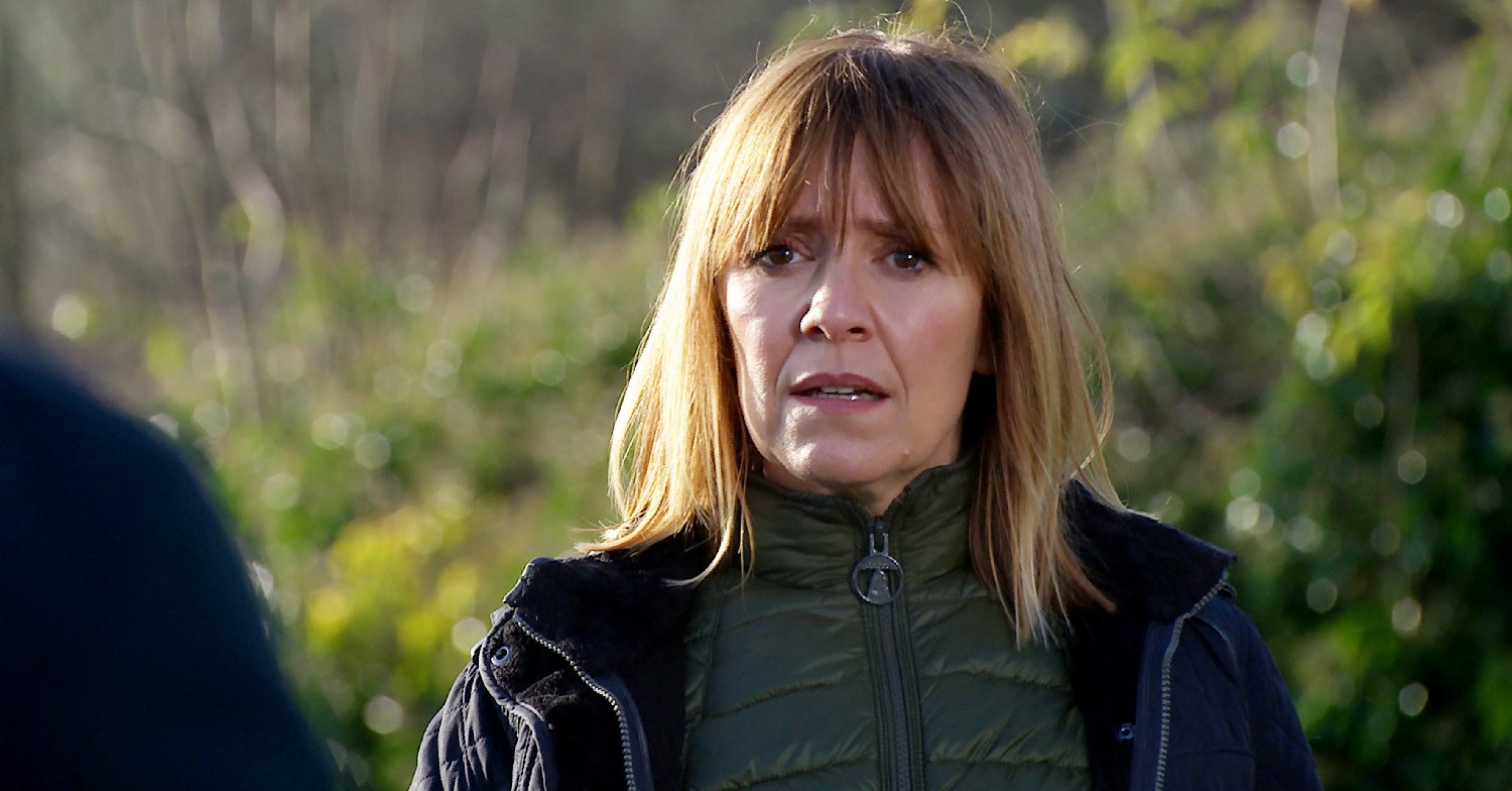 Rhona thinks Pierce is dead in Emmerdale - but is he really? (Credit: ITV)