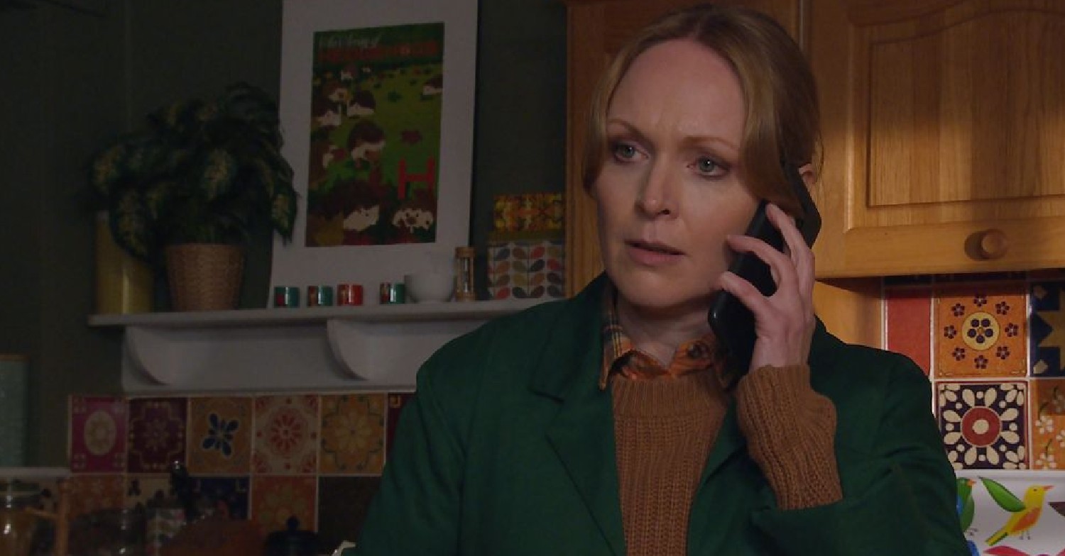 Michelle Hardwick plays Vanessa Woodfield in Emmerdale (Credit: ITV)