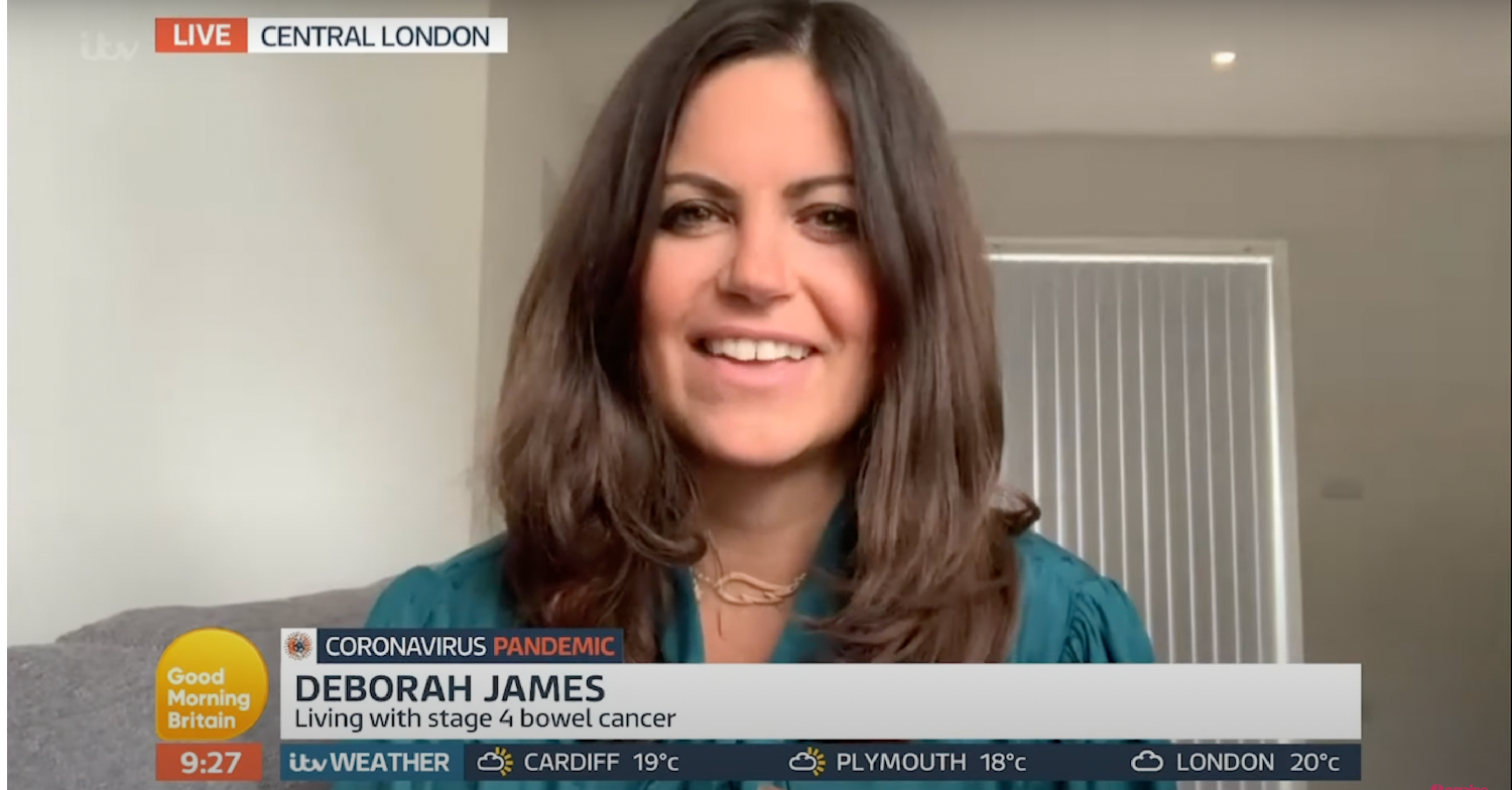 deborah james bowel baby on instagram