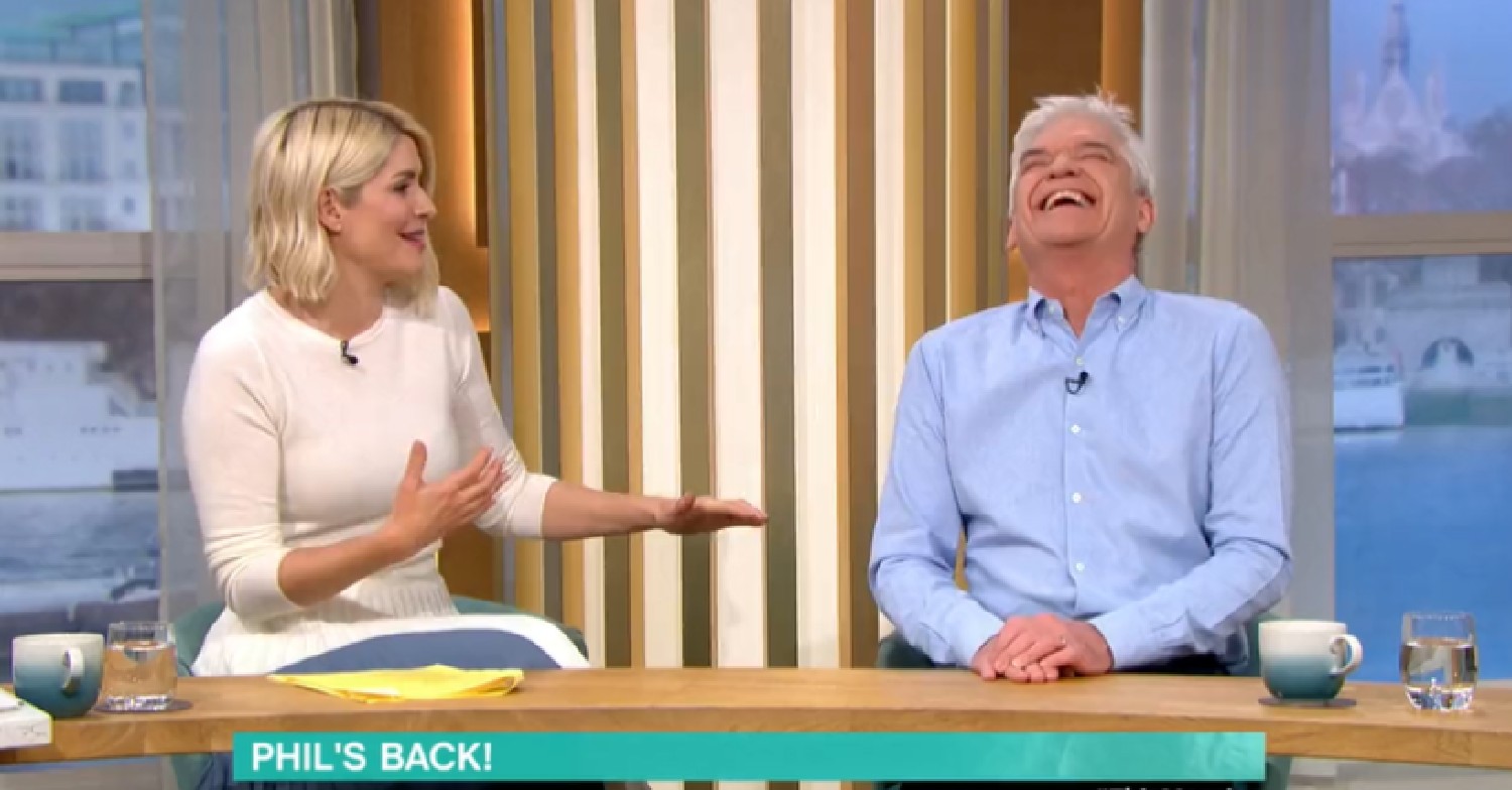 Holly Willoughby and Phillip Schofield on This Morning