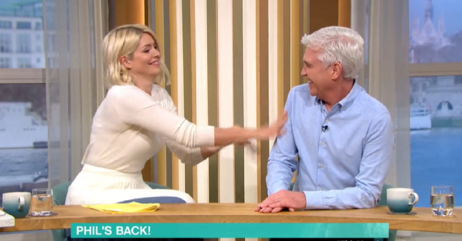 Holly Willoughby and Phillip Schofield on This Morning