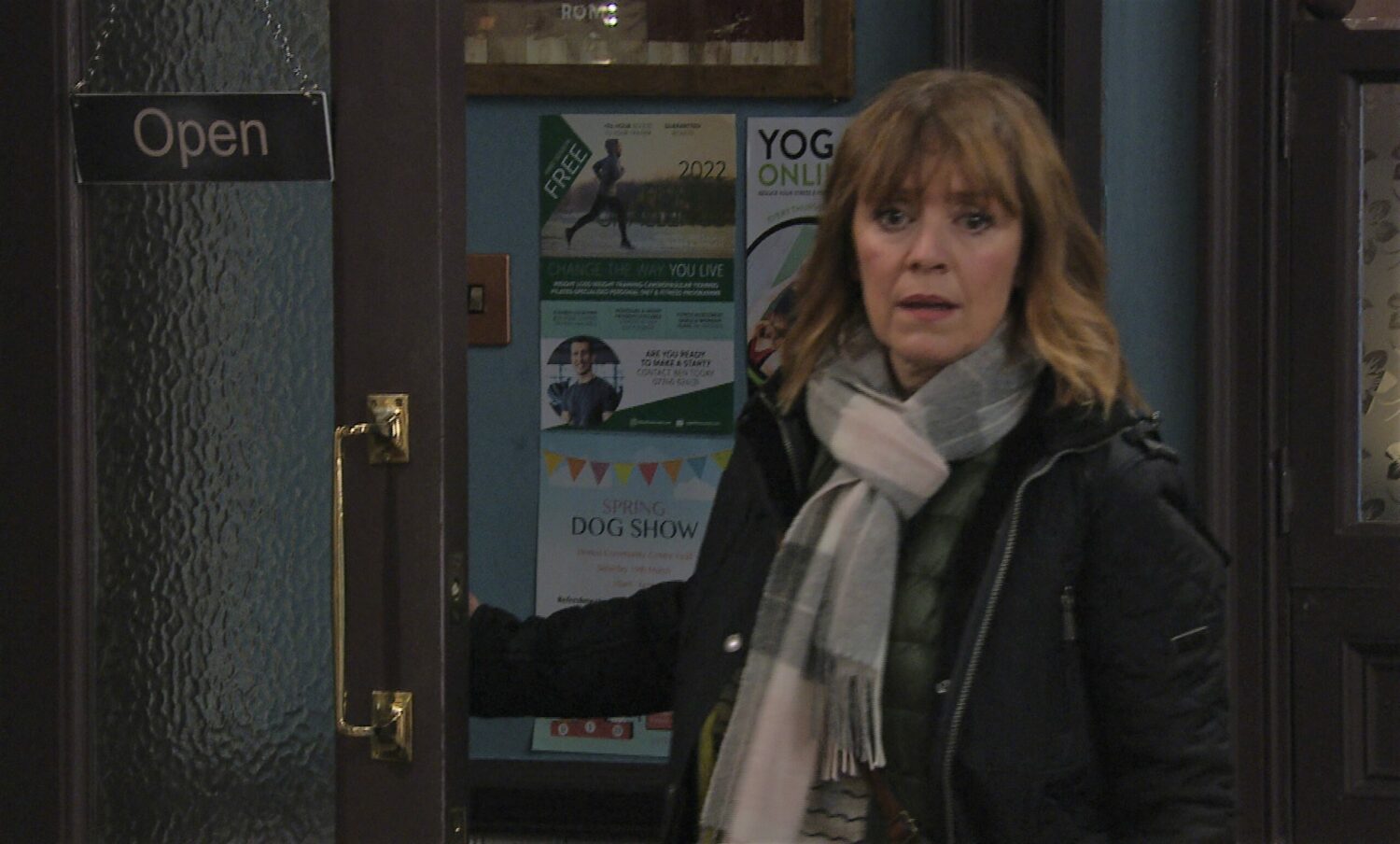 Emmerdale Rhona is taken aback by Marlon's romantic dinner