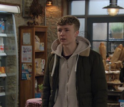 Emmerdale Noah is angry as he confronts Jacob over sleeping with Chloe