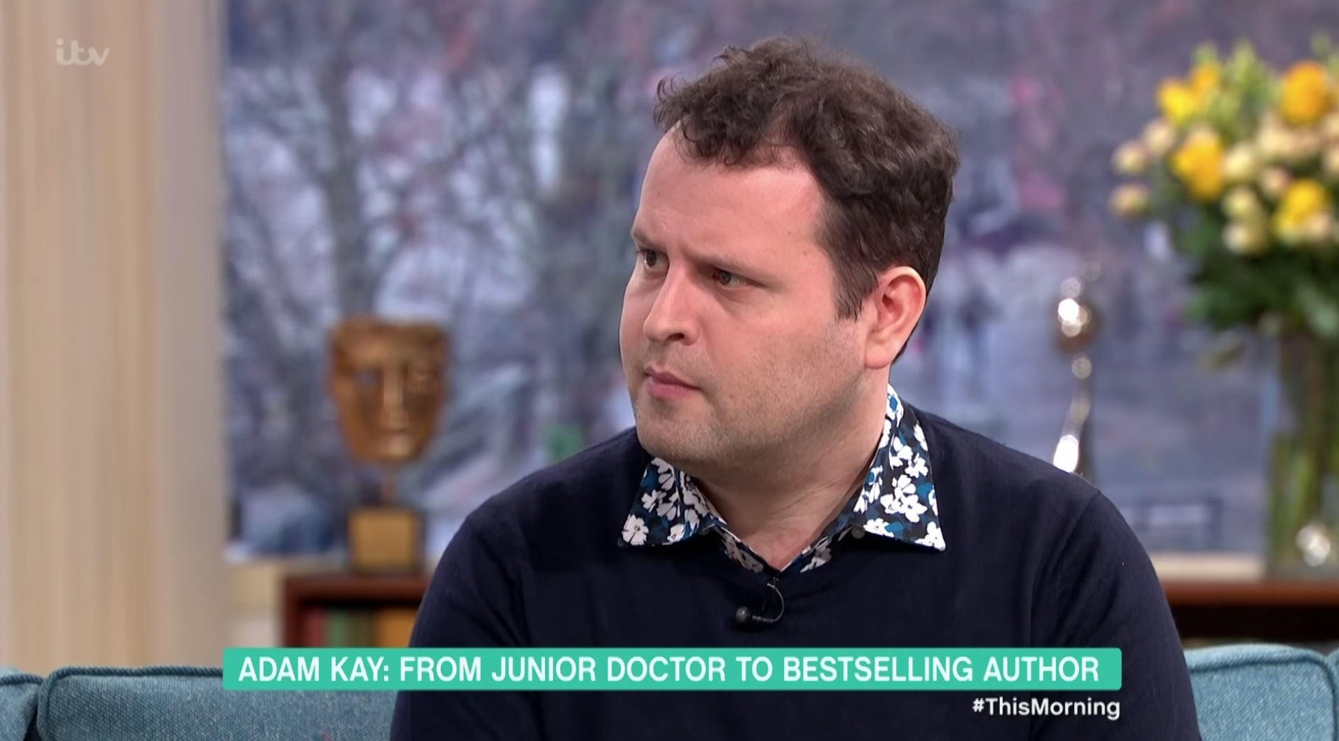 Adam Kay appears on ITV's This Morning to talk about his medical career and his best-selling book