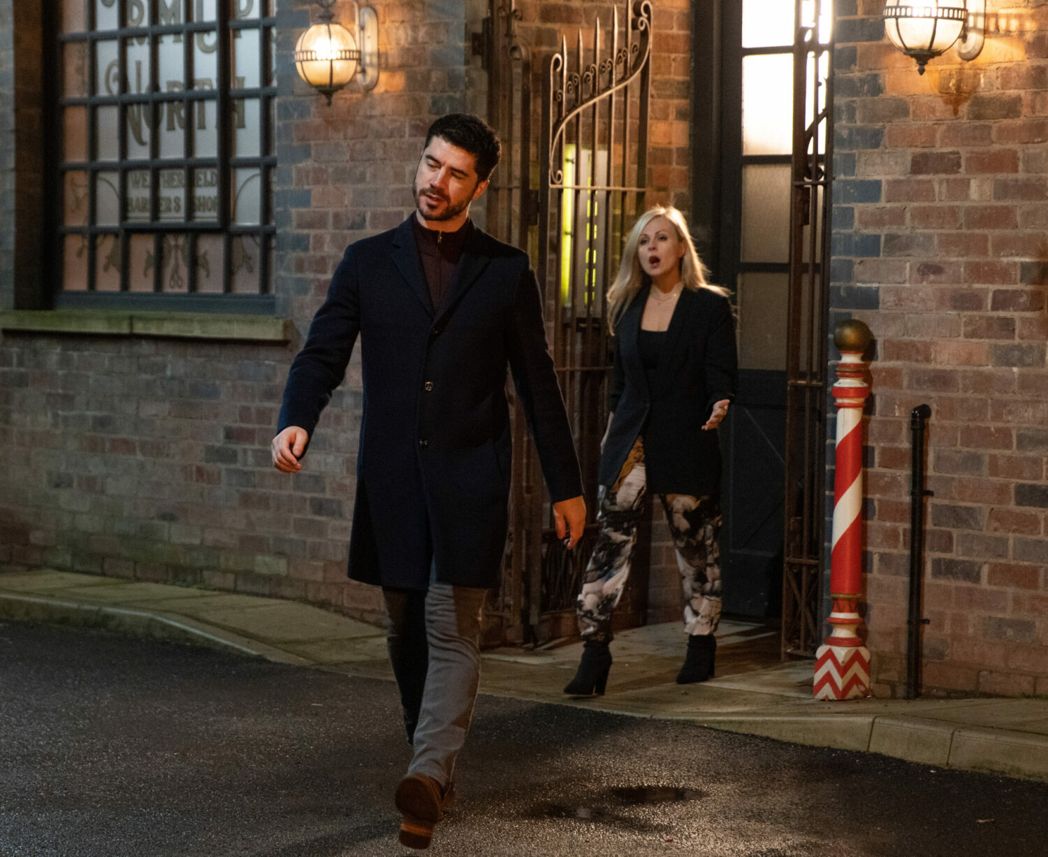 Coronation Street Wed 23 Feb Lydia lies to Sarah she and Adam are having an affair, Adam arrives and insists it's not true