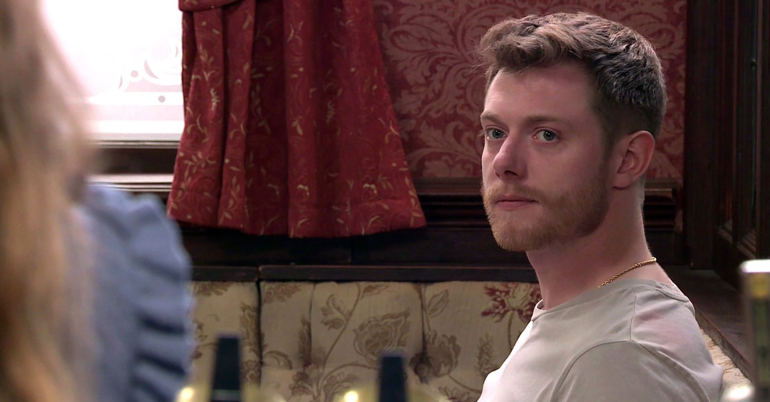 Daniel has a history of throwing people down stairs (Credit: ITV)