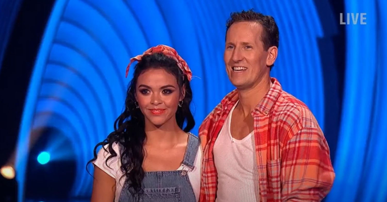 Brendan Cole and Vanessa Bauer on Dancing On Ice