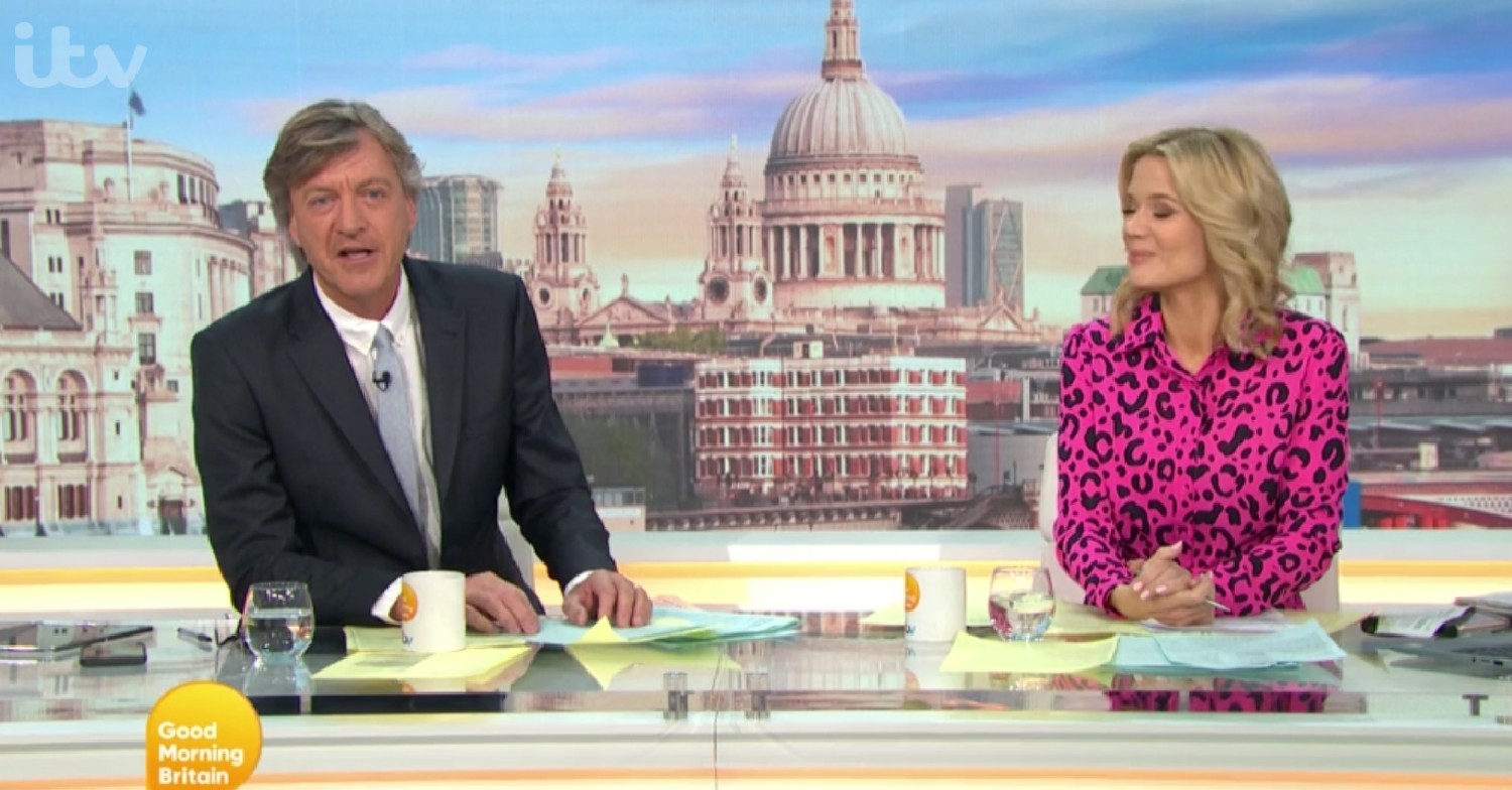 Richard Madeley apologising 