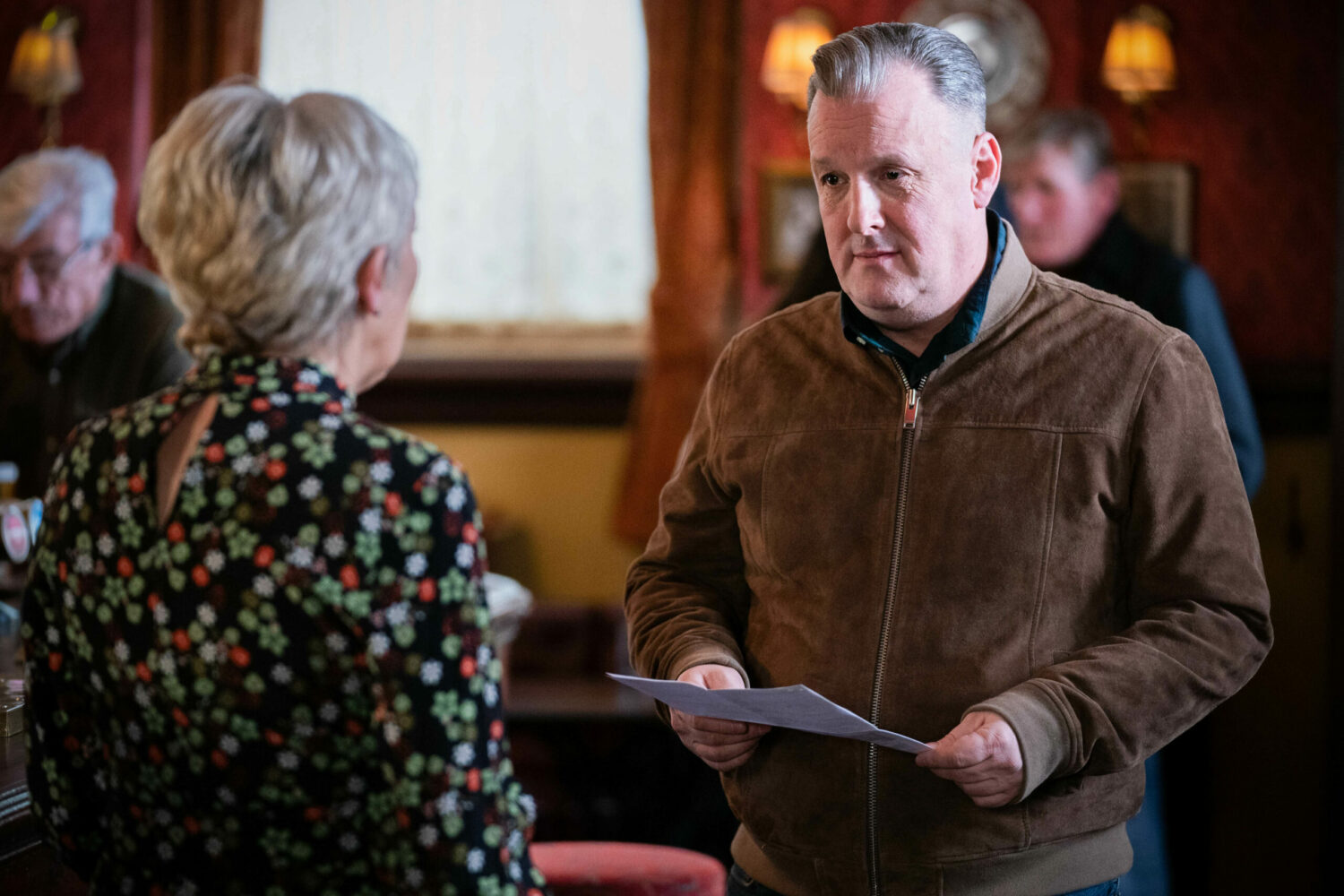 EastEnders Jean surprises Harvey with a hotel break but he wants to slow things down