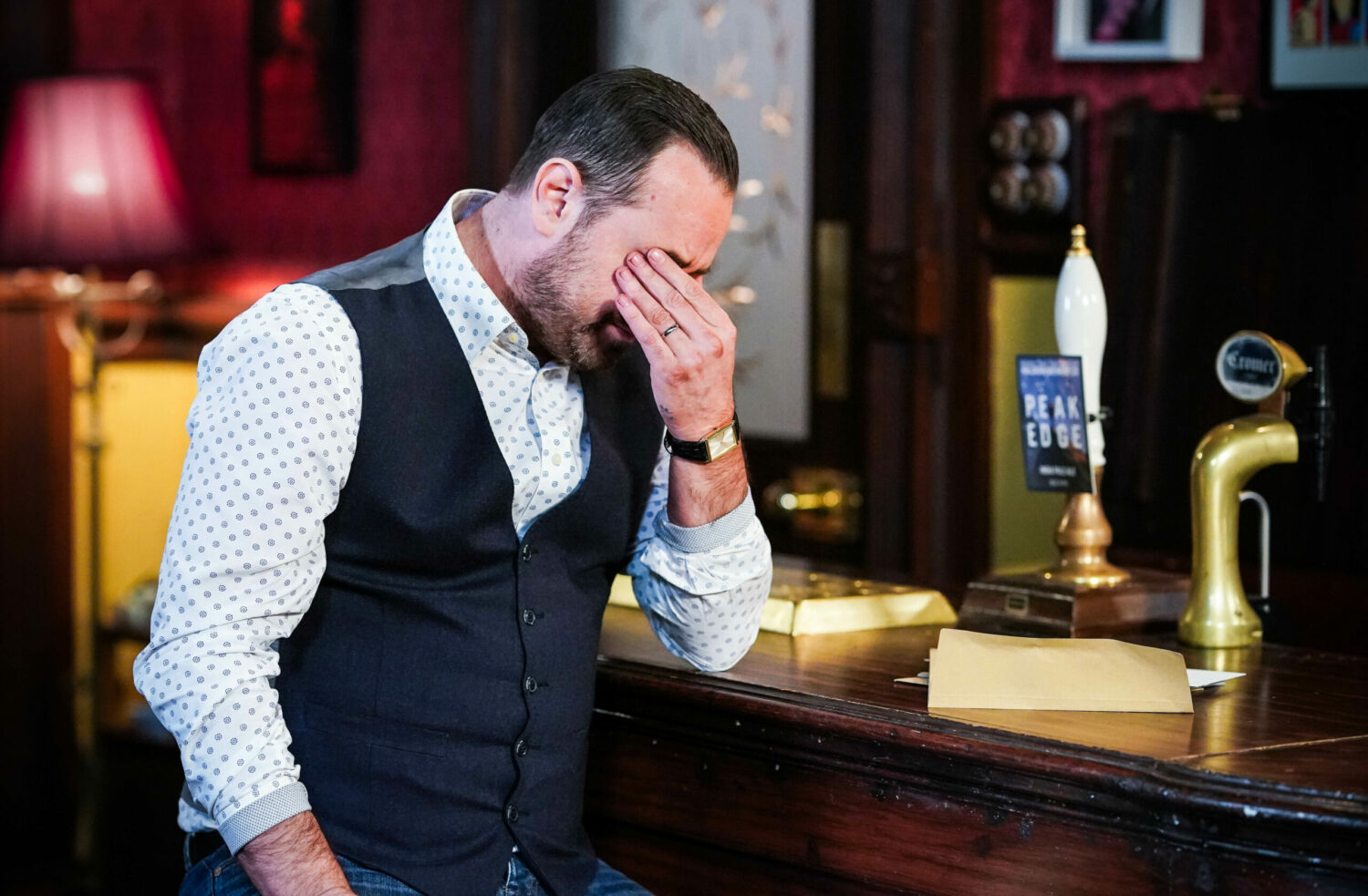 EastEnders Mick is frustrated over the boxing match