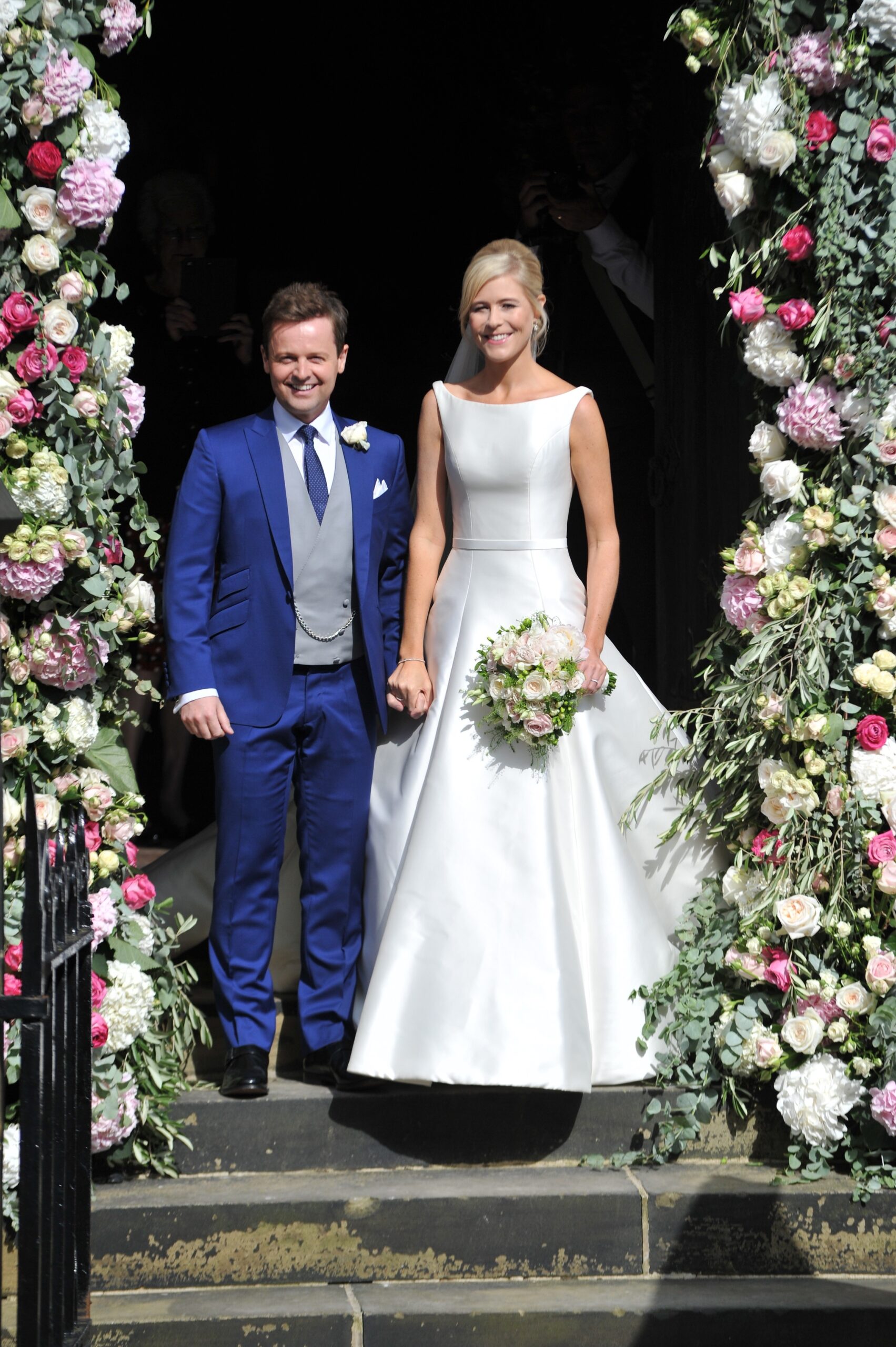 Declan Donnelly and wife Ali on their wedding day