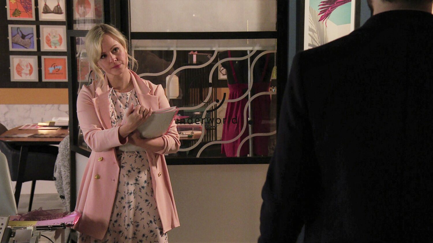 Coronation Street Sarah is disbelieving as Adam tries to convince her Lydia is lying