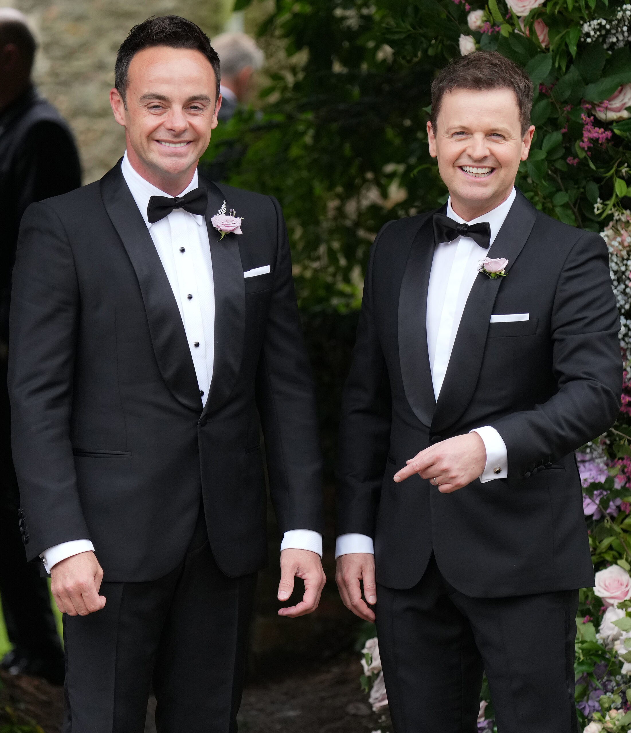 Ant McPartlin with Dec at his wedding