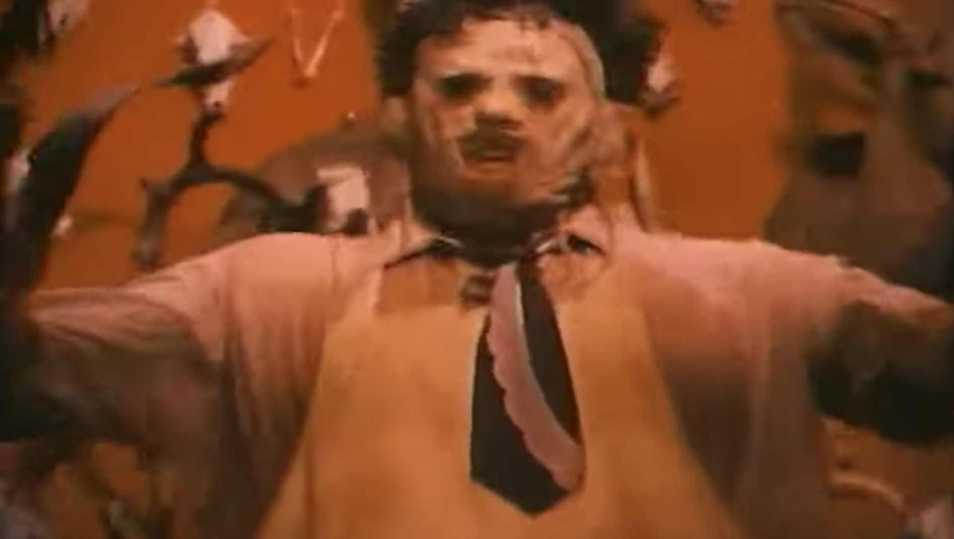 Leatherface in the original Texas Chainsaw Massacre in 1974