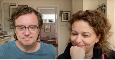 Nadia Sawalha and husband Mark Adderley