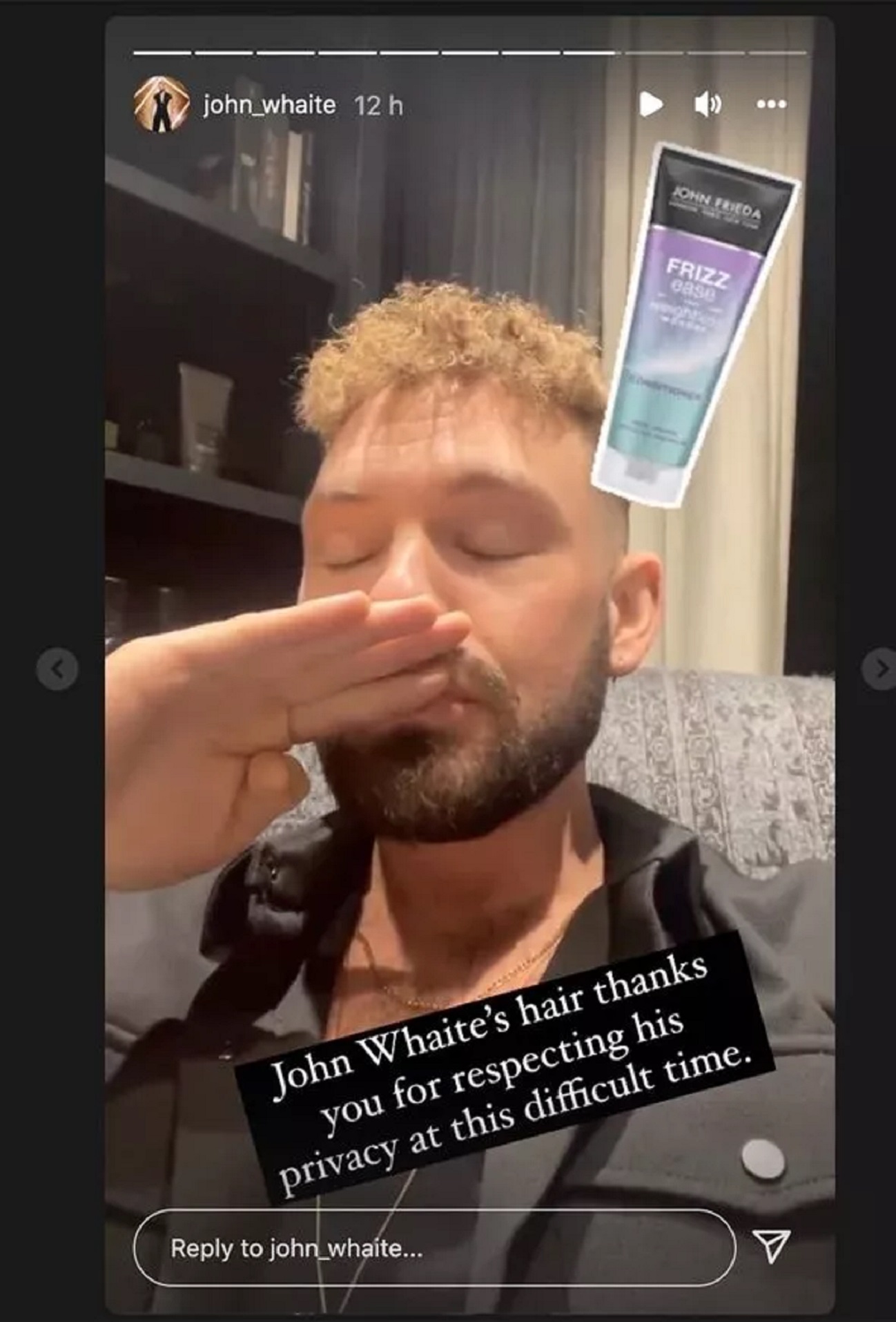 strictly star John Whaite new hair