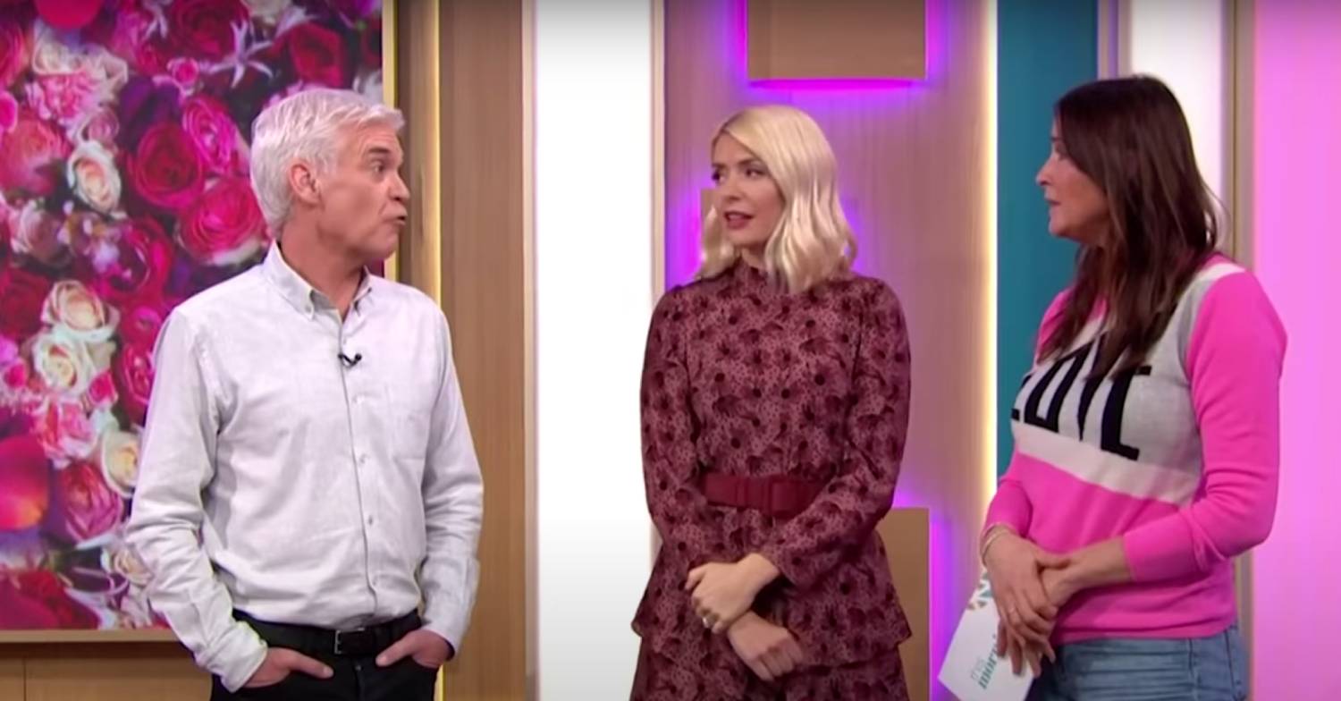 Eamonn Holmes also mentioned Phillip Schofield, seen her with Holly Willoughby and Lisa Snowdon