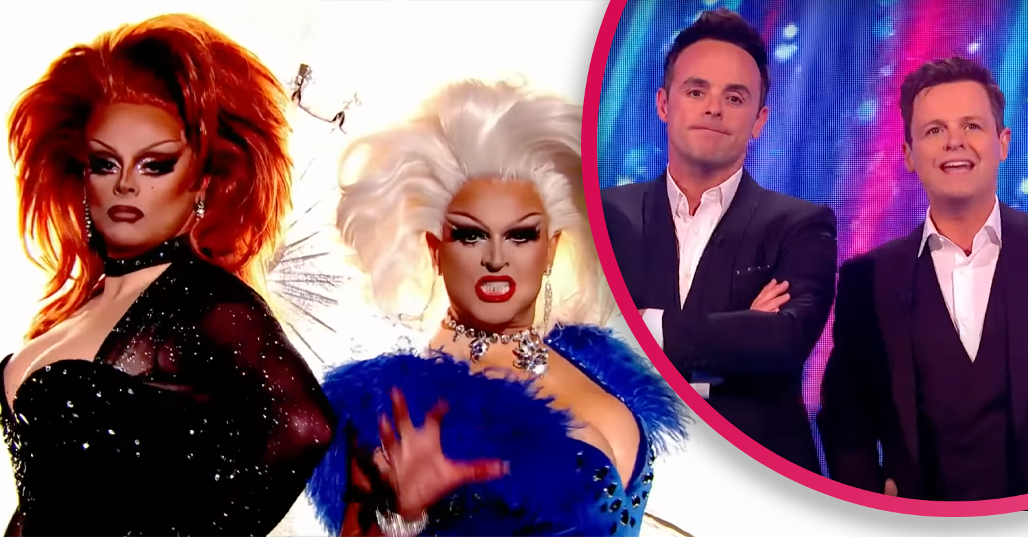 ant and dec in drag on saturday night takeaway