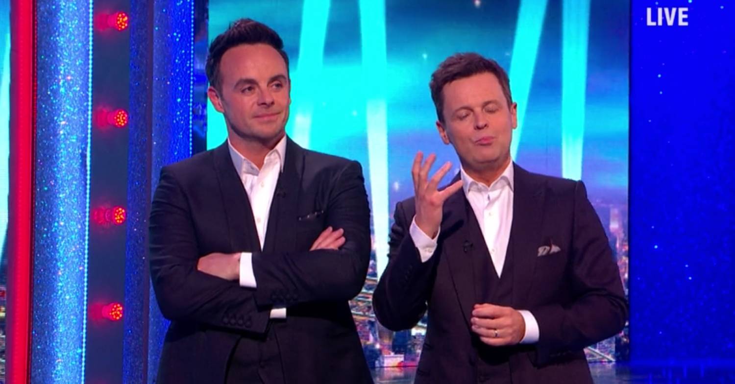 Jeremy Clarkson comment seemed to leave Ant (seen here with Dec) looking stung