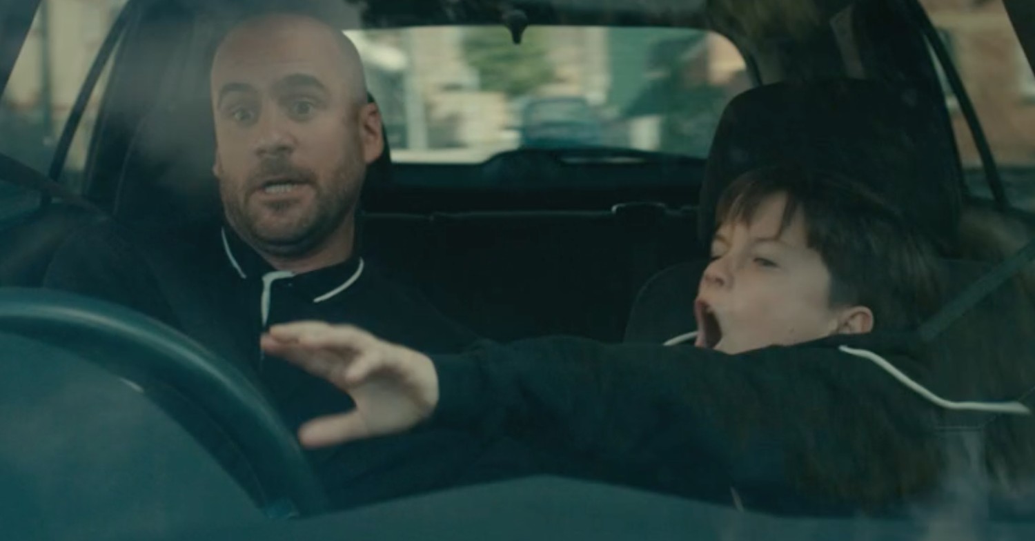 Luke fought the predator off in last night's Casualty (Credit: BBC)