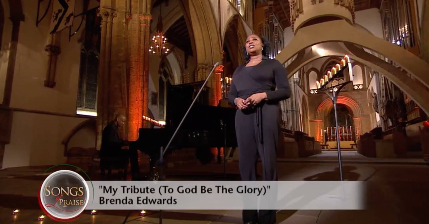 Brenda Edwards performs on Songs of Praise