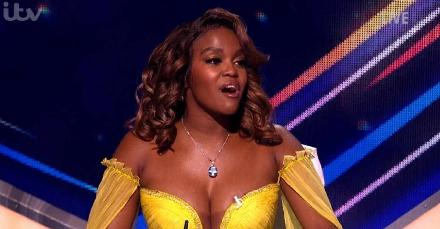 Oti Mabuse giving feedback to Bez on Dancing On Ice