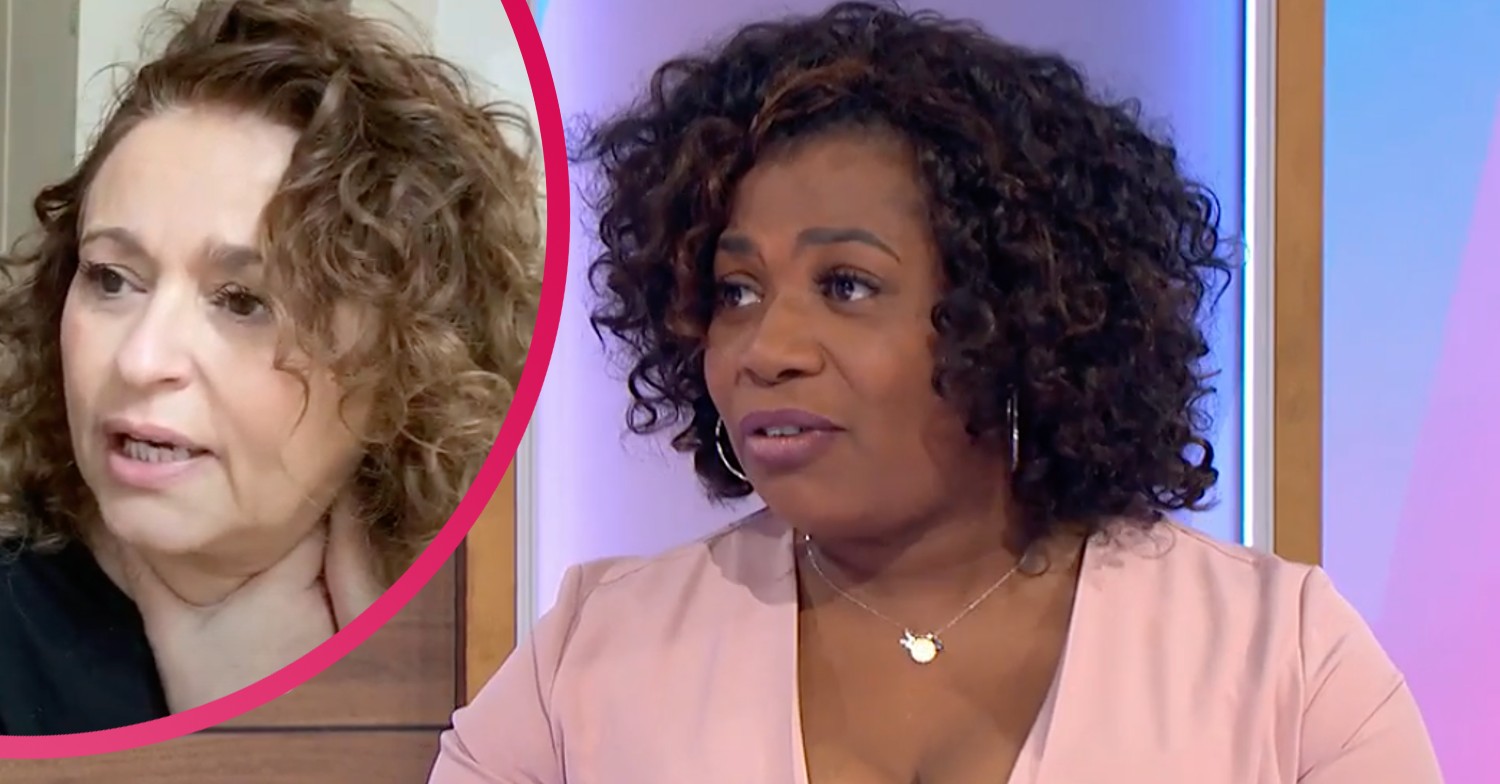 Brenda Edwards' Loose Women co-star Nadia Sawalha speaking about Jamal