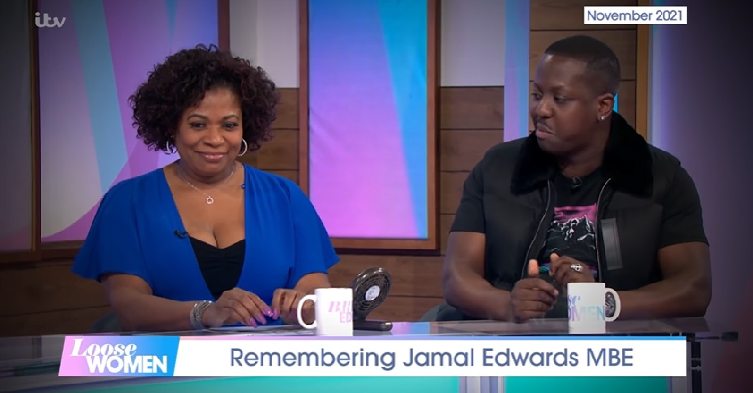 Brenda Edwards and her son Jamal on Loose Women