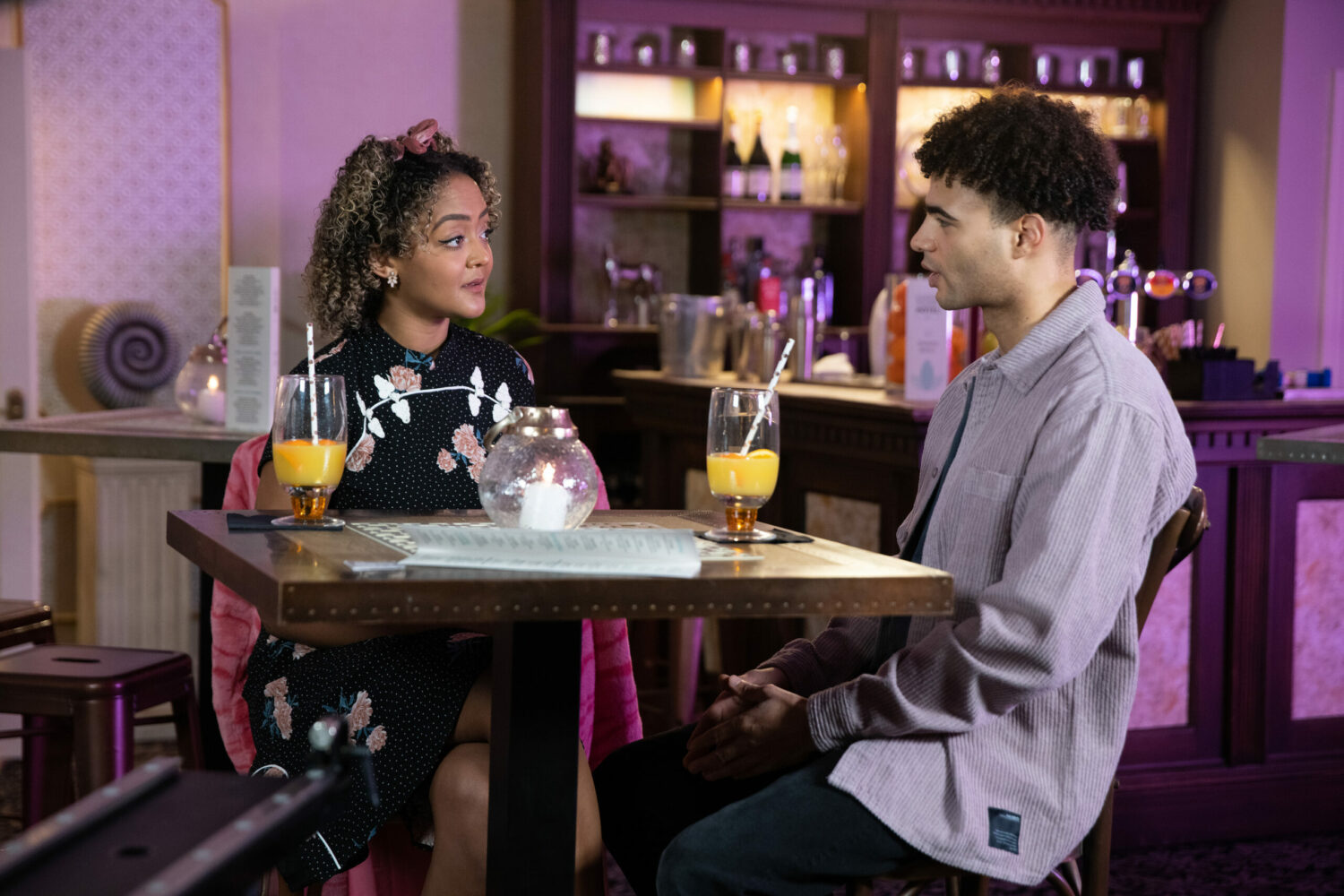 Coronation Street Emma secretly meets Jon in a hotel bar