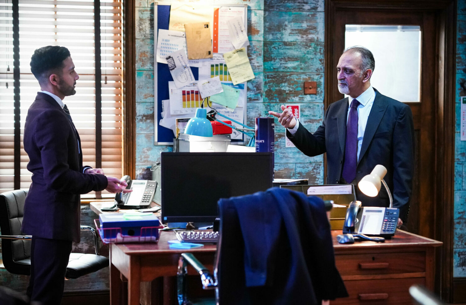 EastEnders Vinny tries to talk business with unimpressed Ranveer