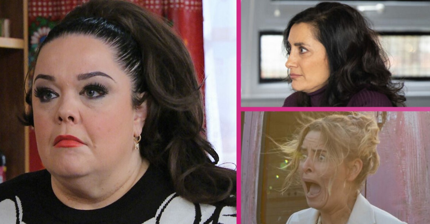 Emmerdale Mandy, Manpreet and Charity are all angry