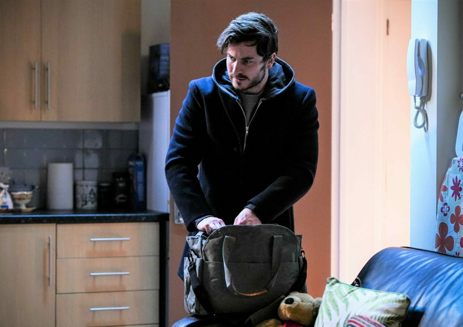 EastEnders Gray packs his bag