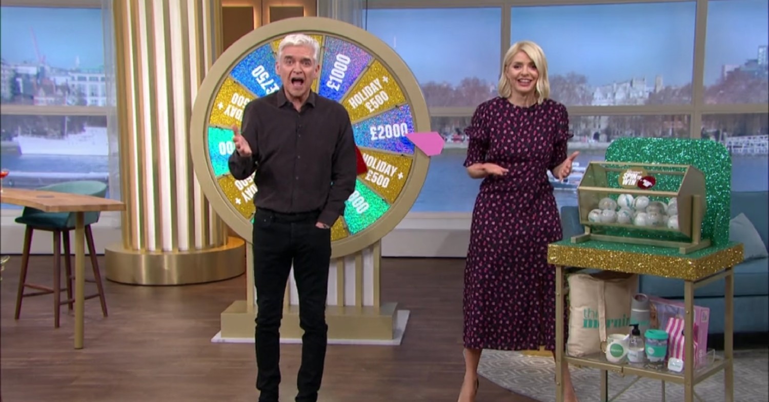 phillip schofield during spin to win on This Morning